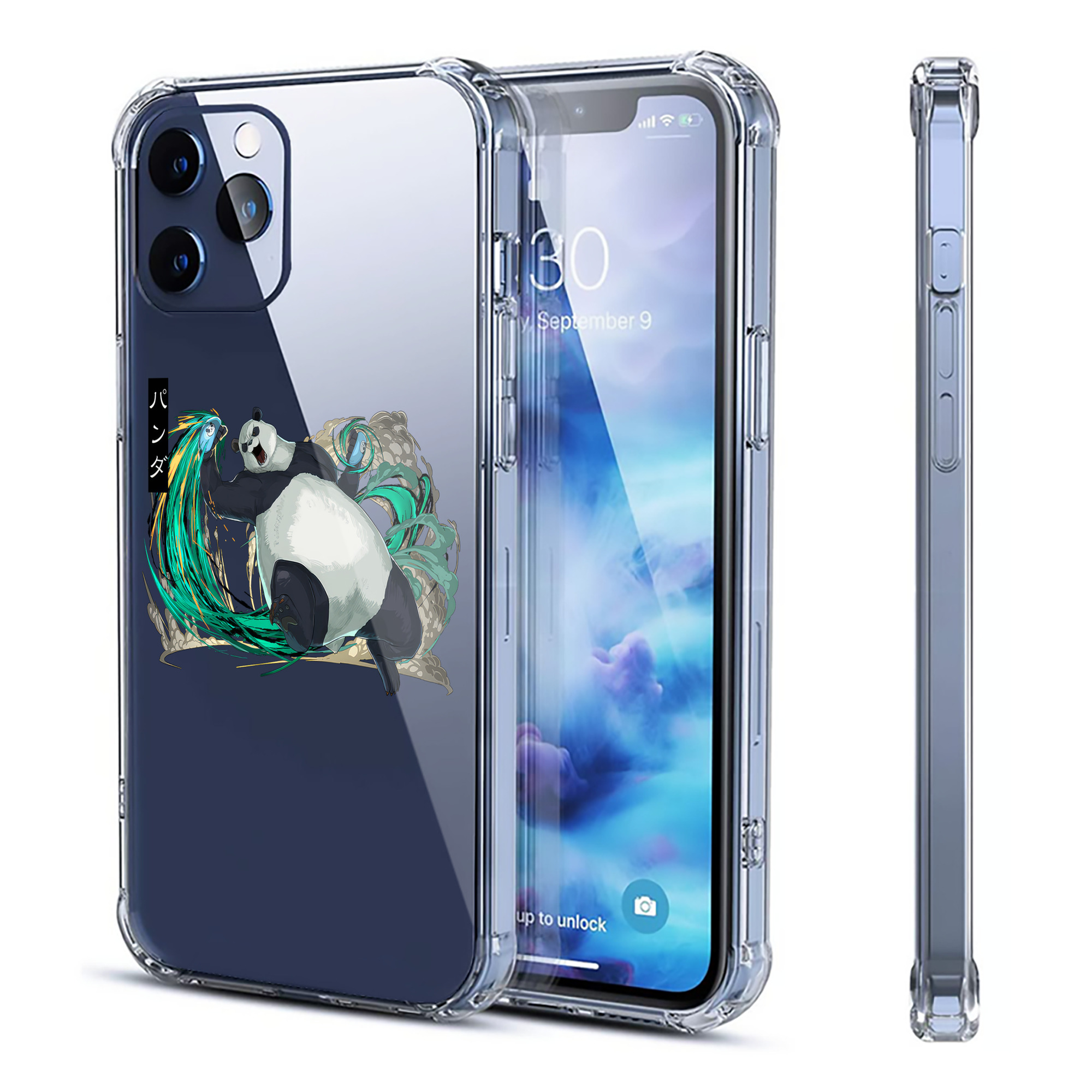 （画像用） 呪術廻戦 Jujutsu Kaisen 【iPhone 12シリーズ対応】透明スマホケース（クリアソフトケース）